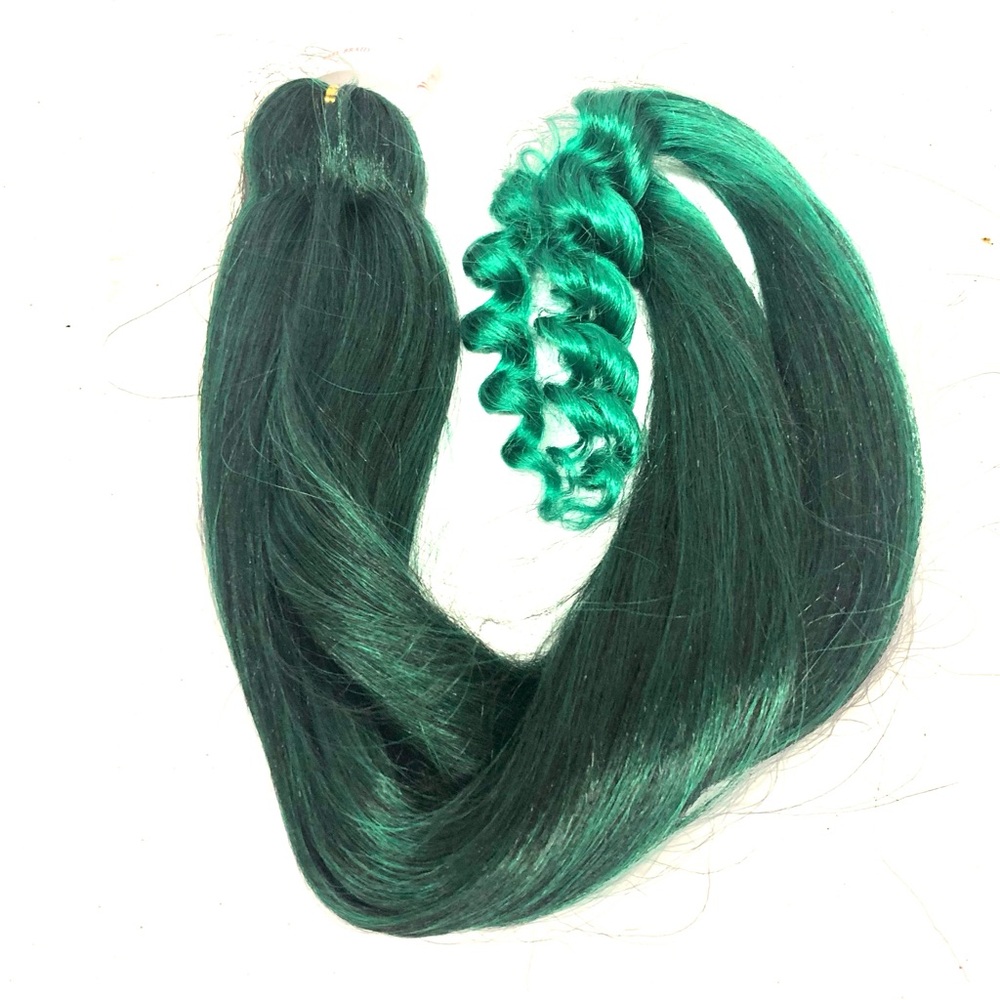 Green Emerald Green Hair Extensions